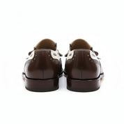 back-view - Men's Two Tone Leather Tassel Moccasins