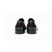 Men's Two-Tone Patina Leather Oxford Shoes - back-view