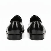 Men's Two-Tone Wingtip Leather Dress Shoes - back-view