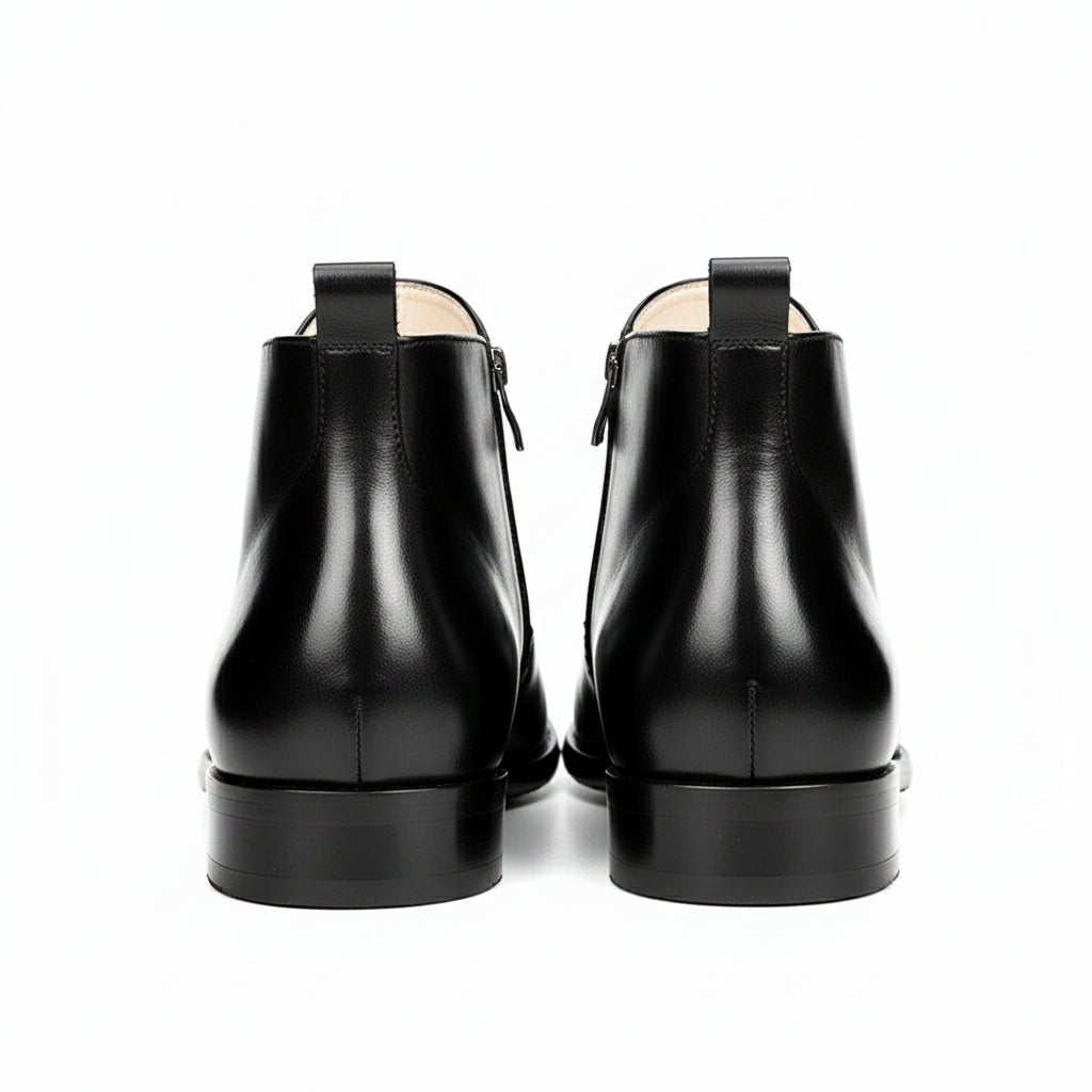 back-view - Men's Vintage Cow Leather Chelsea Boots