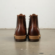 back-view - Men's Work Boots, Full-Grain Leather Ankle Boots, Durable Lace-Up Boots