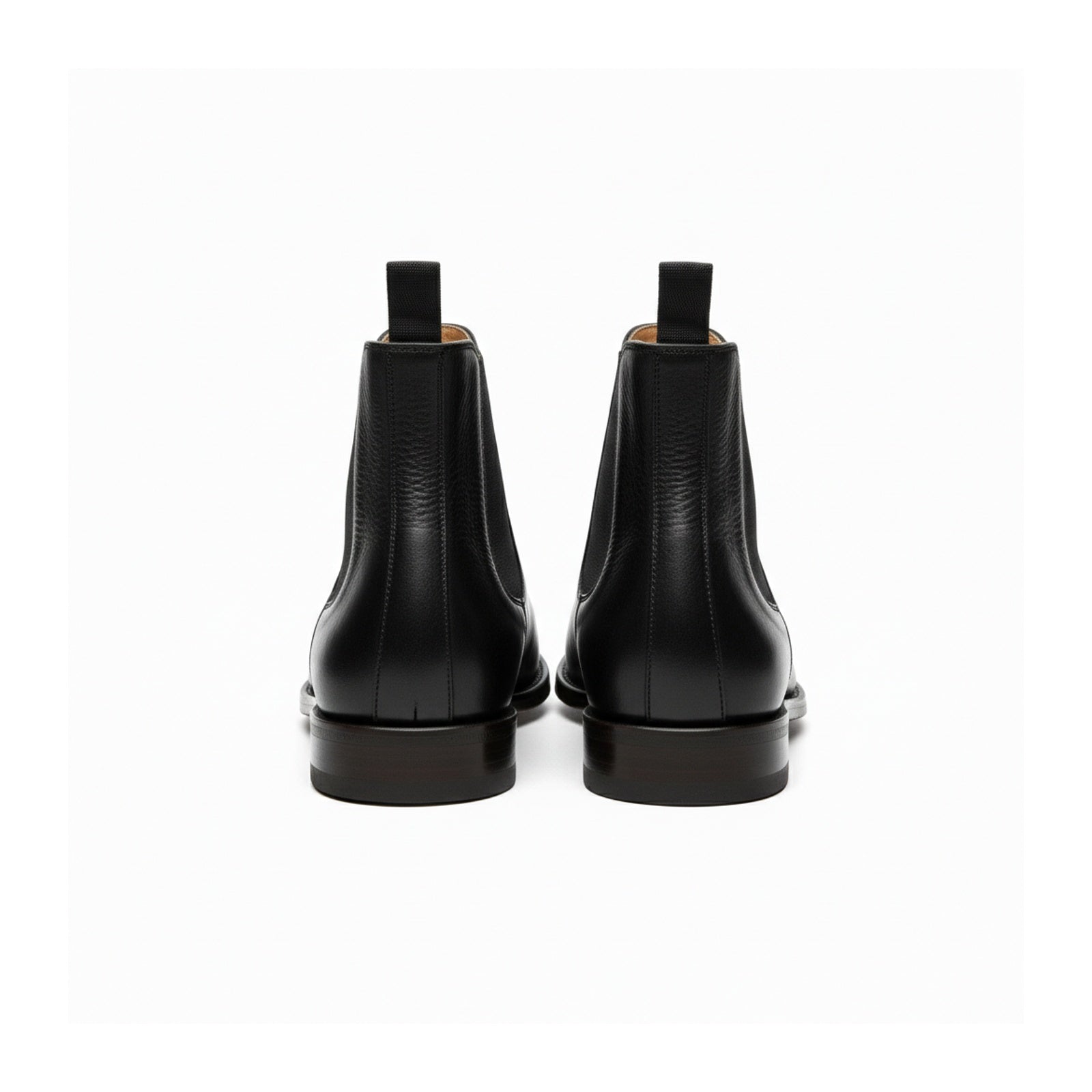 back-view - Plaintoe Chelsea Leather Boots