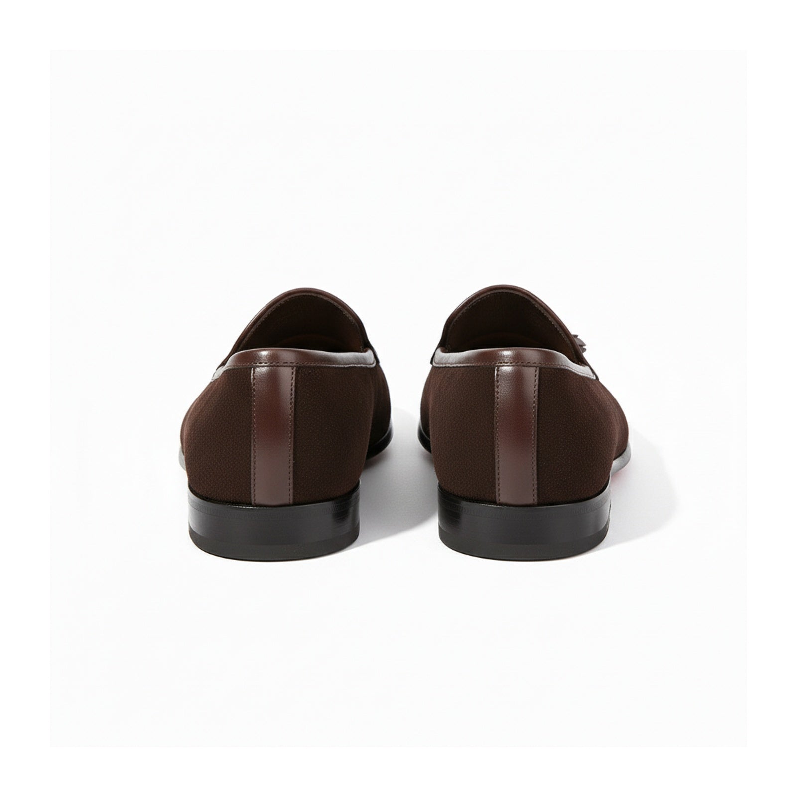 back-view - Suede Slip-On Loafers