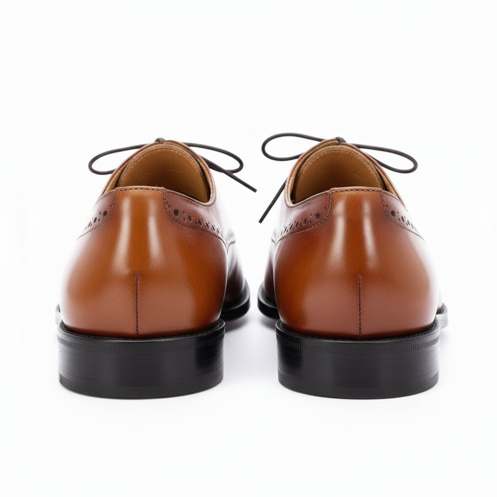 back-view - Tan Brown Brogue Formal Shoes