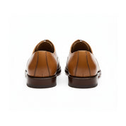 back-view - Tan Leather Brogue Oxford Shoes