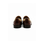 Two-tone Wingtip Brogue Moccasins in Suede and Leather - back-view