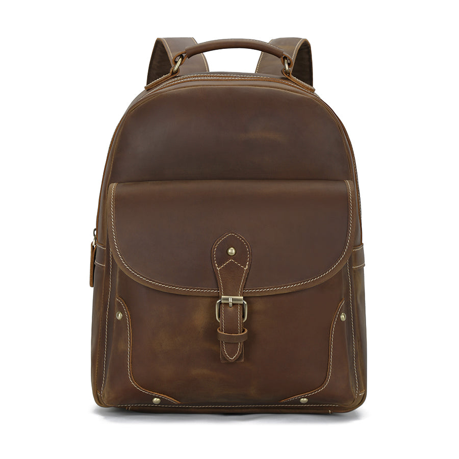 Classic Leather Backpack – Premium Design for Work, Travel and Everyday Use