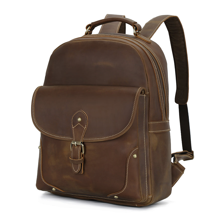 Classic Leather Backpack – Premium Design for Work, Travel and Everyday Use