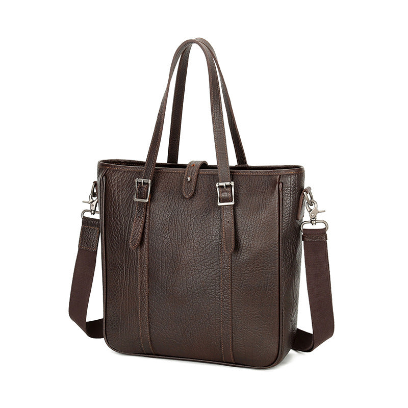 Classic Leather Tote Bag for Men