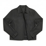 close-up-lay-flat - Men's Shirt Jacket, Men's Casual Jacket, Imitation Suede Jacket, Minimalist Jacket