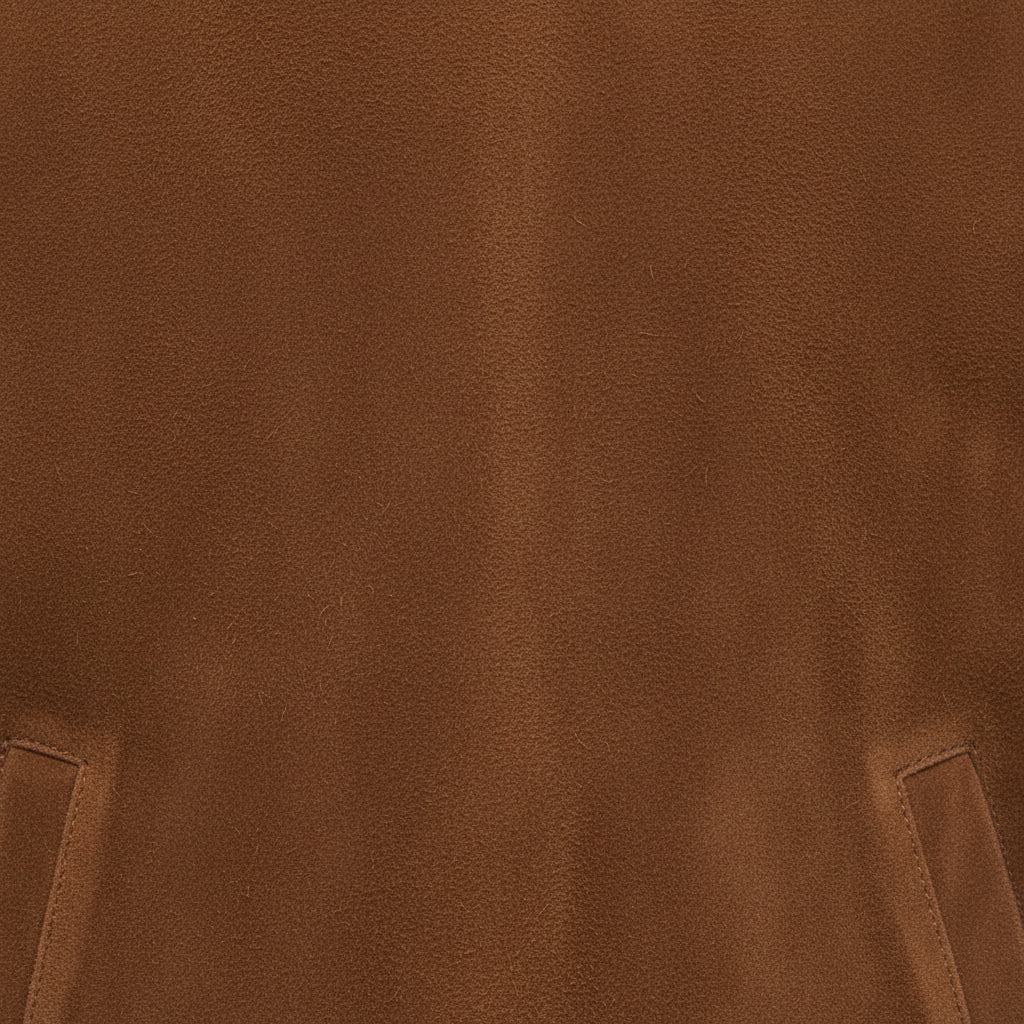 close-up-leather - Men's Handmade Brown Suede Biker Jacket