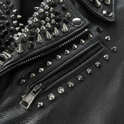 close-up-leather - Punk Men Make to Order Rock Studded Jacket, Moto Biker Jacket