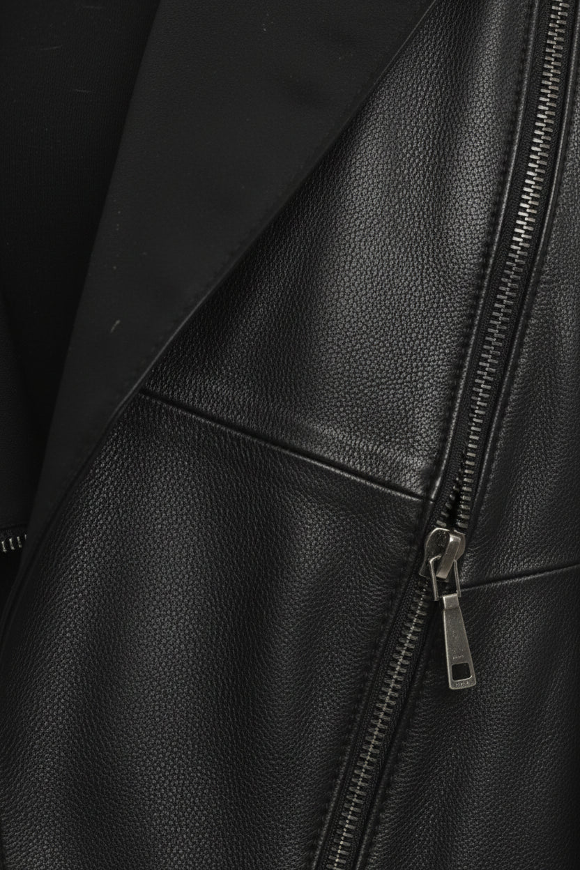 close-up-leather - Women's Asymmetrical Zip Leather Jacket, Women's Leather Biker Jacket, Women's Moto Jacket, Leather Motorcycle Jacket