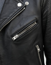 close-up-leather - Women's Black Leather Biker Jacket