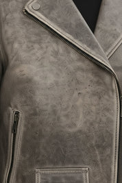 close-up-leather - Women's Moto Jacket, Leather Motorcycle Jacket, Women's Biker Leather Jacket, Distressed Leather Moto Jacket