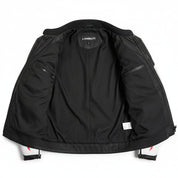 close-up-lining - Men two tone Biker Leather Jacket, Mens motorcycle Racing Jacket