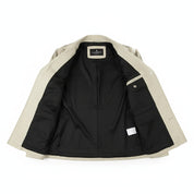 close-up-lining - Men's Fringed White Suede Cowboy Jacket