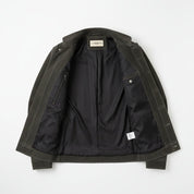 close-up-lining - Men's Shirt Jacket, Men's Utility Jacket, Olive Green Suede Jacket, Casual Suede Jacket