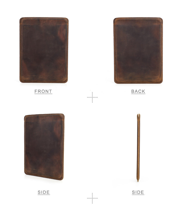 Cowhide Leather Sleeve Cover for iPad Pro 11" & iPad Air