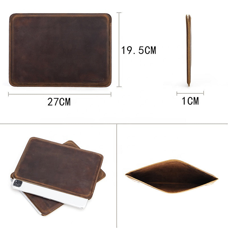 Cowhide Leather Sleeve Cover for iPad Pro 11" & iPad Air