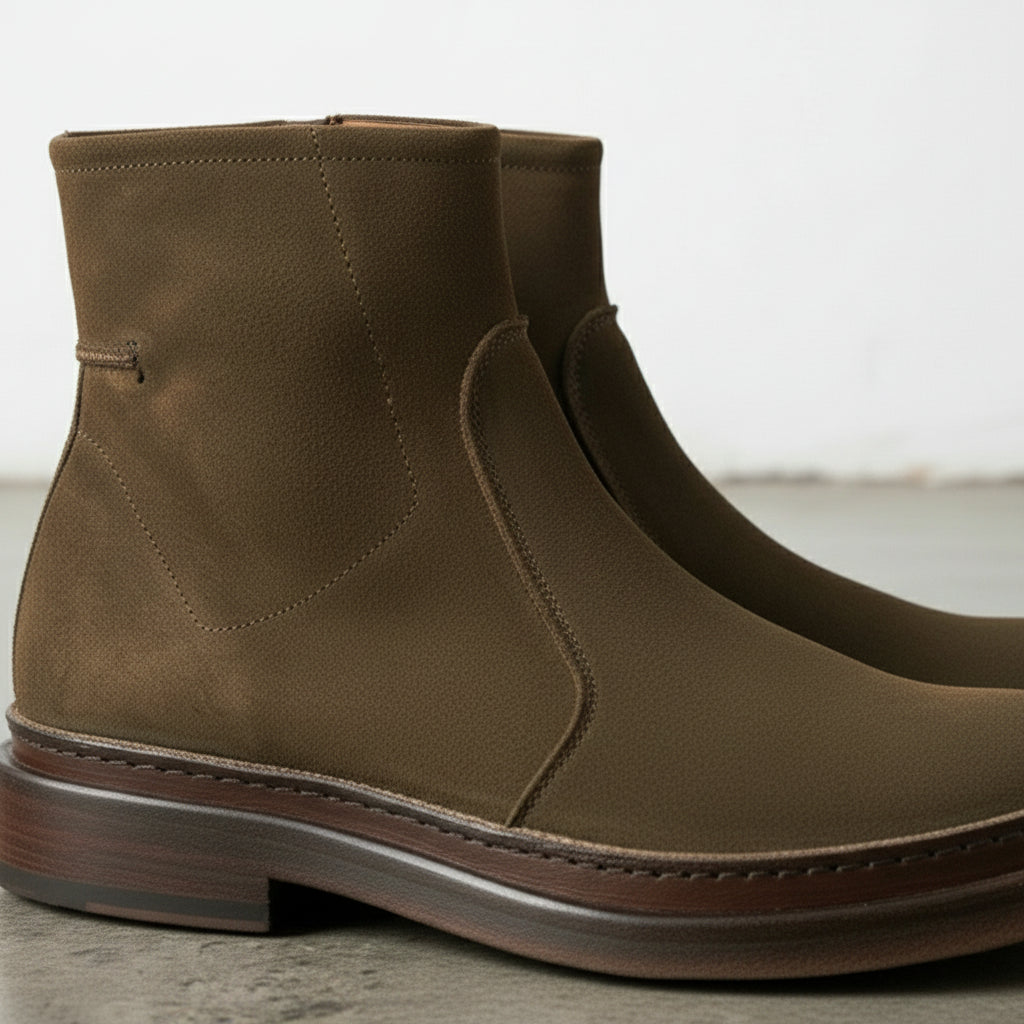 detail-view - Men's Handmade Suede Ankle Boots