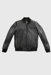 Gothic Women's Black Diamond Leather Jacket, Women's Rocker Style Cowhide Jacket - Image 4