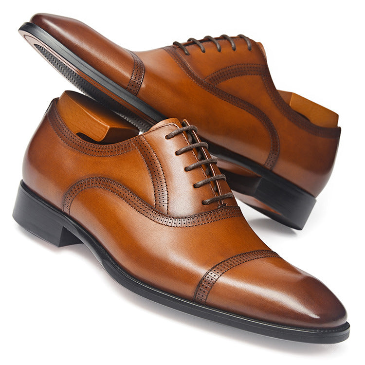 Handmade Men's Leather Oxford Dress Shoes