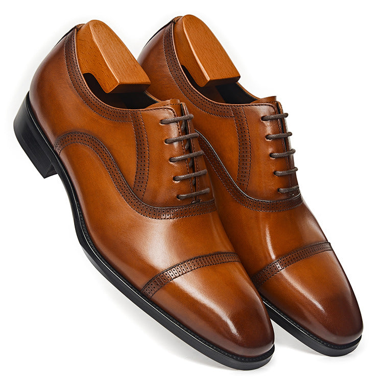 Handmade Men's Leather Oxford Dress Shoes