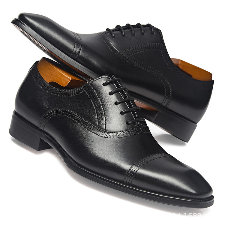 Handmade Men's Leather Oxford Dress Shoes