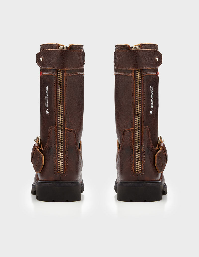 Men's Calf Leather Motorcycle Boots - Protective Moto Footwear - Image 2
