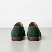 dark green back view of product