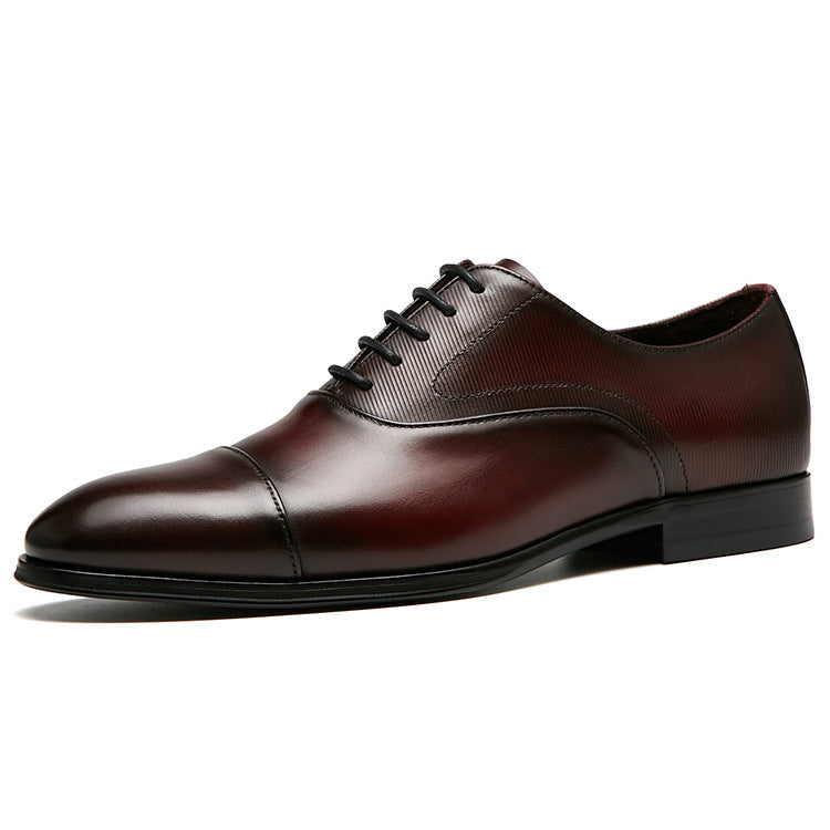 Premium Full-Grain Leather Men's Oxford Dress Shoes - Durable and Stylish