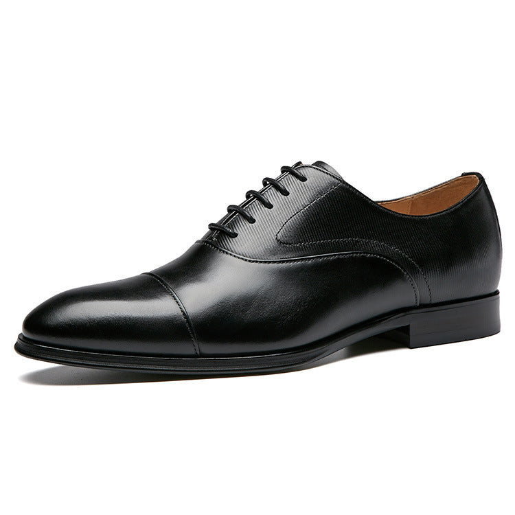 Premium Full-Grain Leather Men's Oxford Dress Shoes - Durable and Stylish