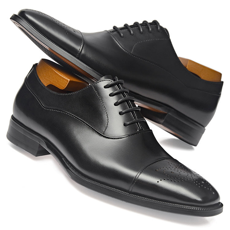 Geniune Leather Hand Made Lace Up Men Dress Shoes