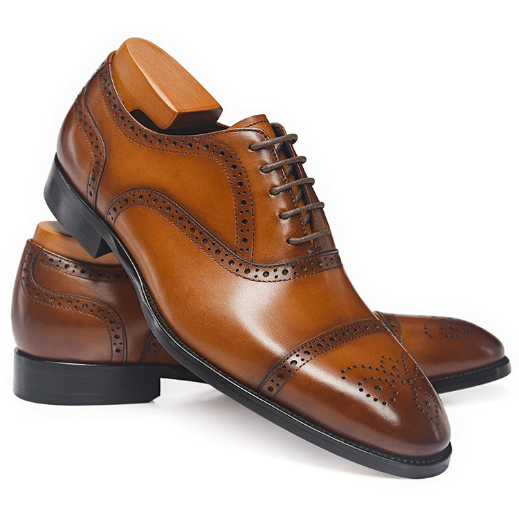 Geniune Leather Oxford Handmade Men Dress Shoes