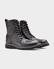 Handcrafted Men's Genuine Calf Leather Biker Boots