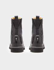 Handcrafted Men's Genuine Calf Leather Biker Boots - Image 6