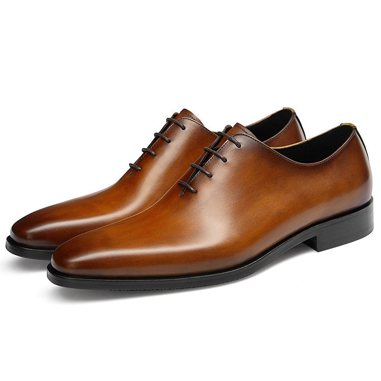 Handcrafted Men Geniune Leather Oxford Dress Shoes