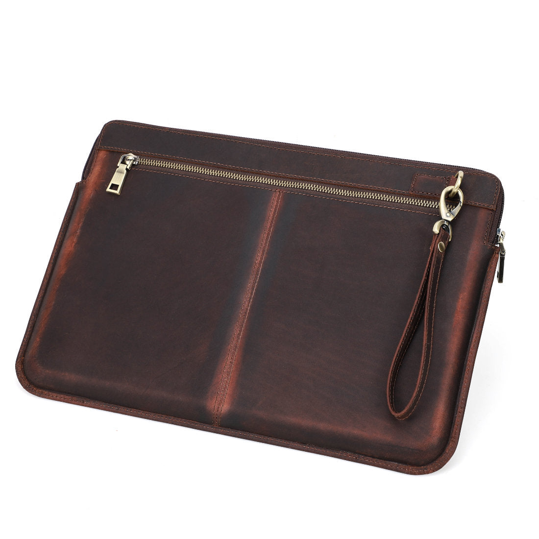 Genuine Leather Shockproof Laptop Sleeve for 15-16" MacBook Pro/Air