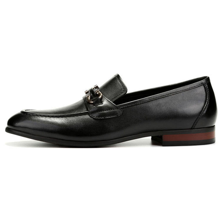 Handcrafted Men's Full Grain Premium Leather Buckle Loafers