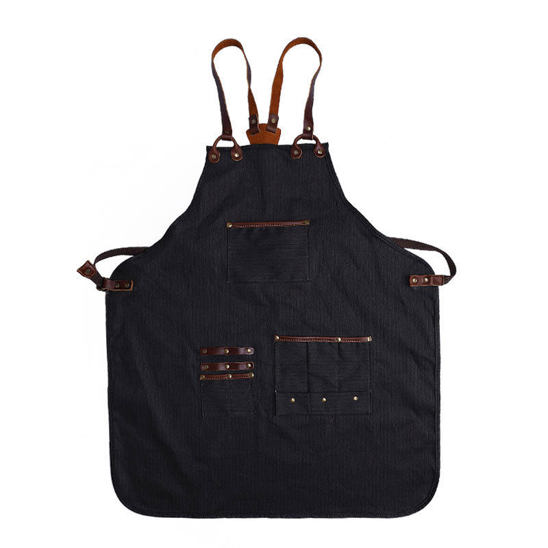 Handmade Adjustable Canvas Unisex Work Apron with Pockets