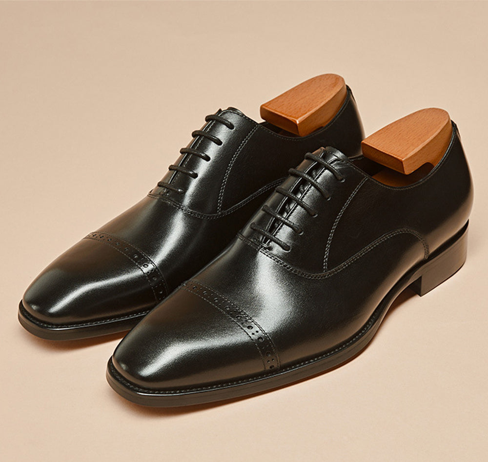 Handmade Genuine Leather Oxford Men Dress Shoes