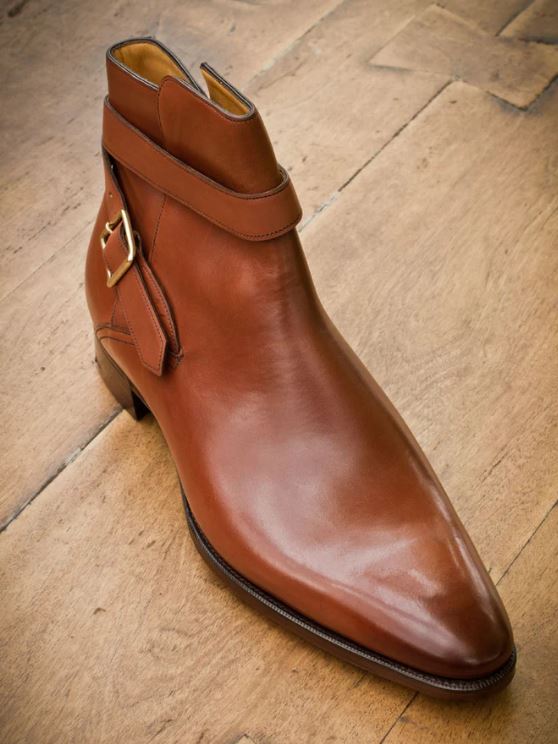 Handmade Jodhpurs Boots For Men, Ankle Leather Boots, Leather Boot Mens