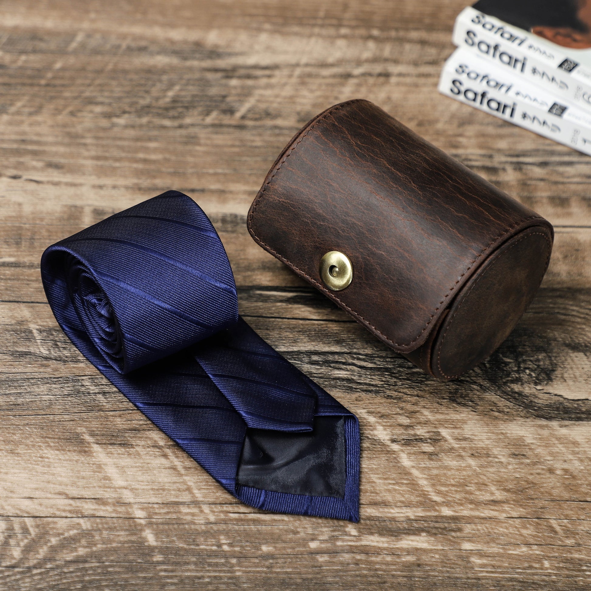 Handmade Leather Tie Case