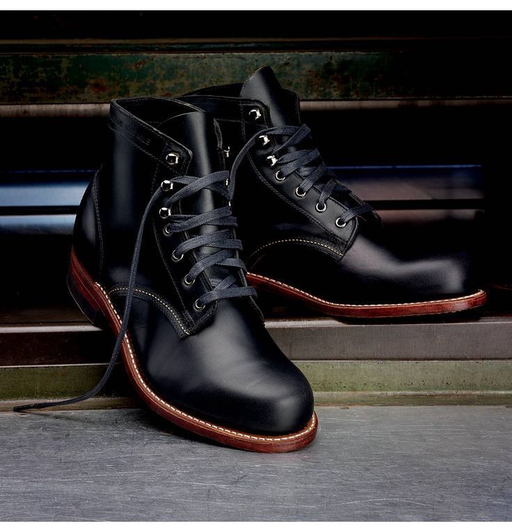 Handmade Men Black Casual Leather Ankle Boots Lace Up Ankle High Boots