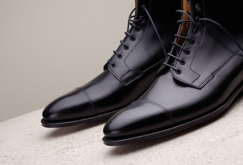 Handmade Men Black Leather Boots, Dress Boots For , Office dress boot