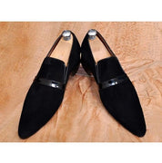 Handmade Men Pointed toe suede Shoes, Men party shoes, Men suede moccassins