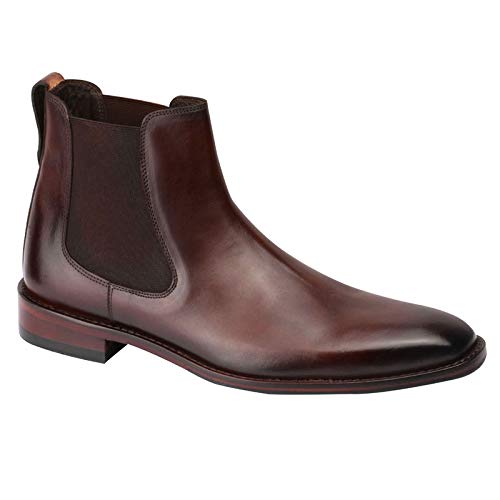 Handmade Men Brown Classic Chelsea boots, Brown dress boots for men