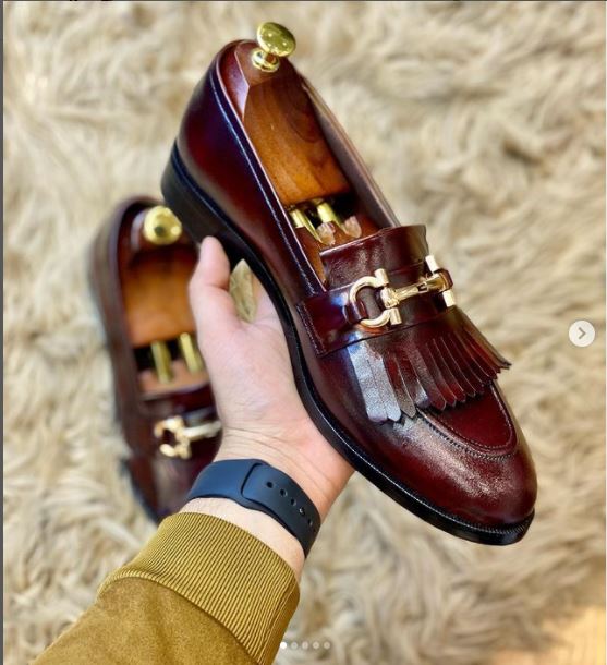 Men's Brown Leather Loafers