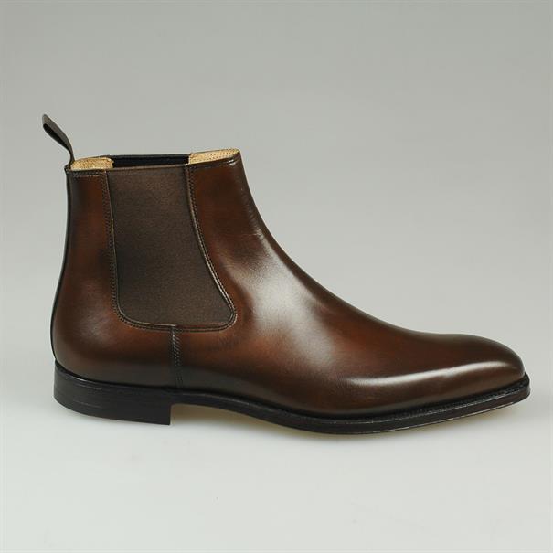 Handmade Men Brown Leather Chelsea Boots, Men Ankle Leather Office Boots